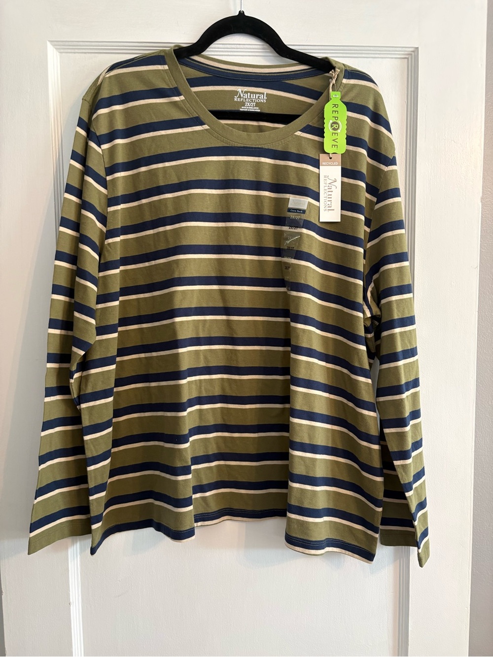 NWT Natural Reflections Women's Everyday Long Sleeve Crewneck Tee Size 2X/2T